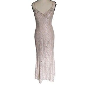 Cache Sequined Sleeveless Maxi Dress Size 4 Tall Prom Wedding Formal Festival